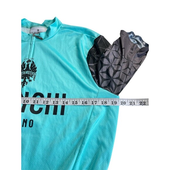 Bianchi Milano Women’s XL Cycling Jersey Short Sleeve Eagle Crown Made in Italy - Picture 10 of 10